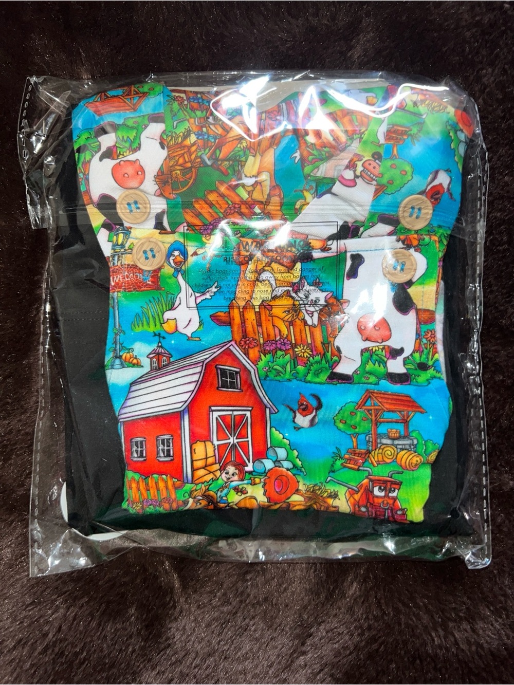 Disney Farm Mashup Bamboo Shortalls